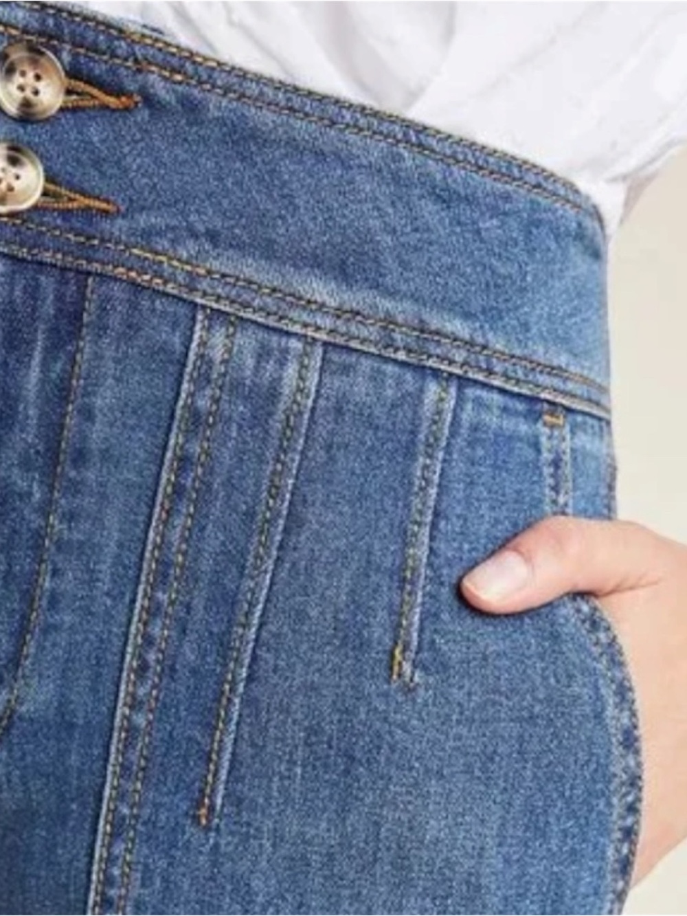 ANTHROPOLOGIE PILCRO and the LETTERPRESS Jeans Ultra High Rise Relaxed Cropped - Picture 3 of 12